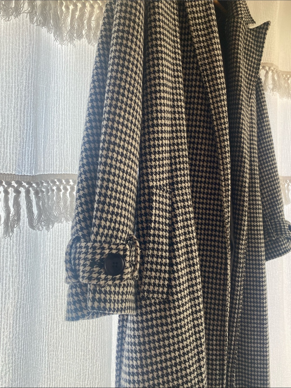 NWT Nasty Gal Houndstooth Coat